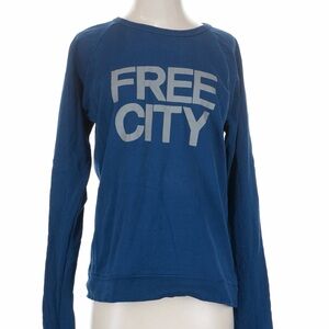 Freecity Women's Deep Blue Sweatshirt with Logo